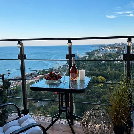 Apartman аркадия, терраса с видом на море Odessza